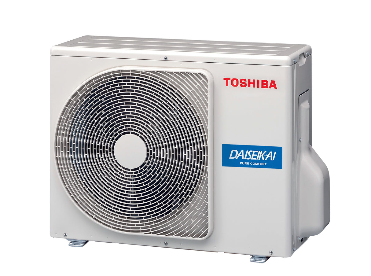 Toshiba Arctic Wood 25 viilentävä ilmalämpöpumppu asennettuna