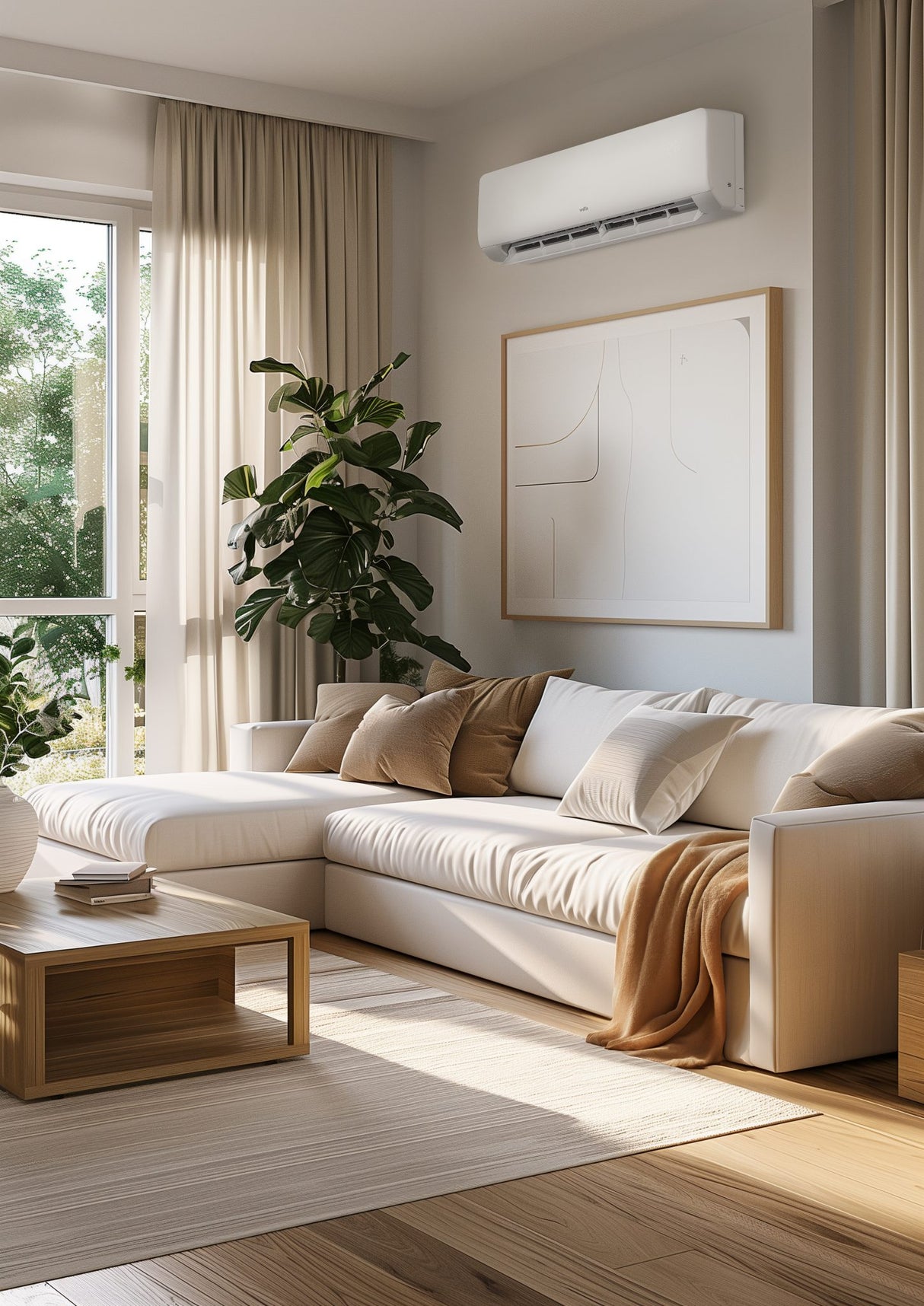 Wilfa Narvik 30 ilmalämpöpumppu asennettuna