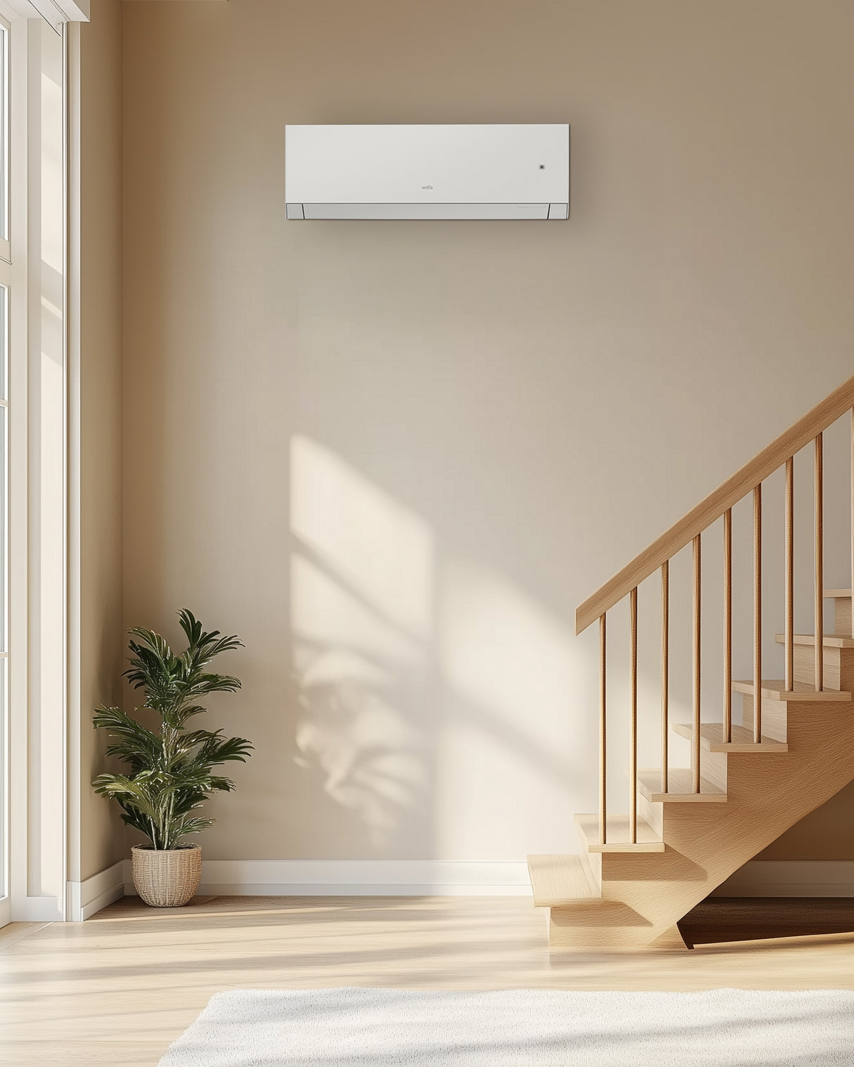 Wilfa Nordkapp 30 Design ilmalämpöpumppu asennettuna