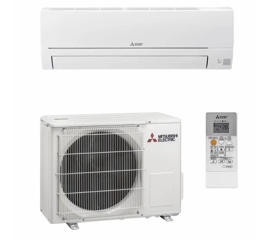 Mitsubishi Electric HR25 viilentävä ilmalämpöpumppu asennettuna