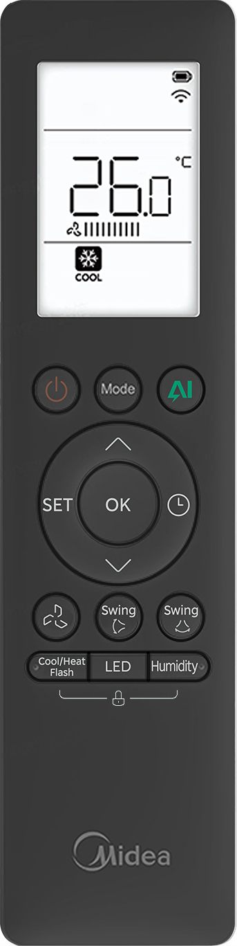 Midea Solstice EZ 18 ilmalämpöpumppu asennettuna