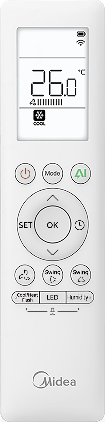 Midea Solstice EZ 18 ilmalämpöpumppu asennettuna