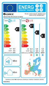 GREE Amber 50-A/2/W -ilmalämpöpumppu asennettuna