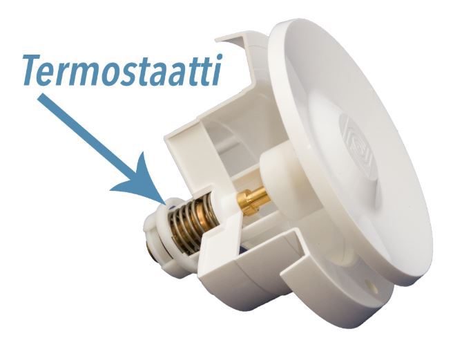 Maxi PÖHISKÖ aurinkoilmalämmitin termostaattiohjatulla tuloilmaventtiilillä