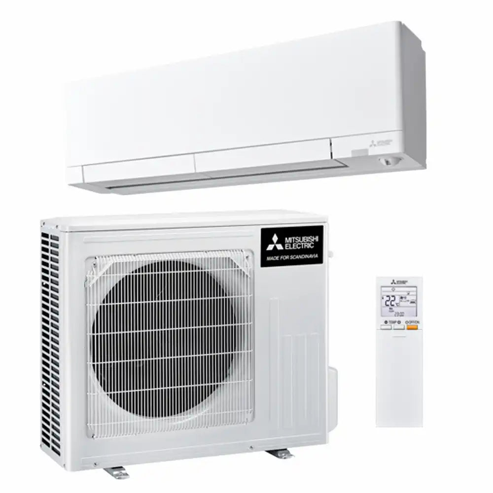 Mitsubishi Electric RZ35 ilmalämpöpumppu asennettuna